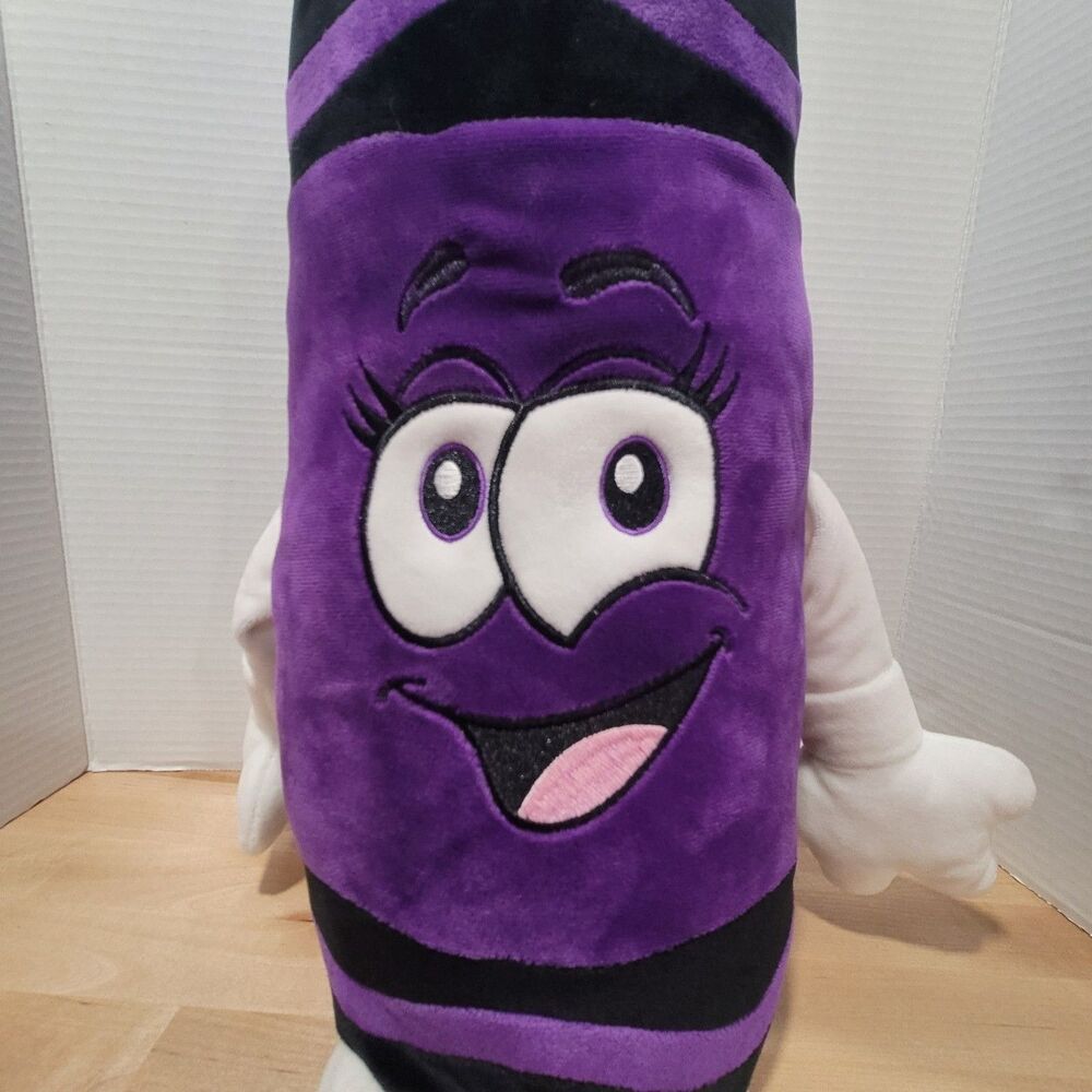 Crayola Vivid Violet Crayon Plush 20” Inches Tall Stuffed Gift Collectible - Picture 9 of 14